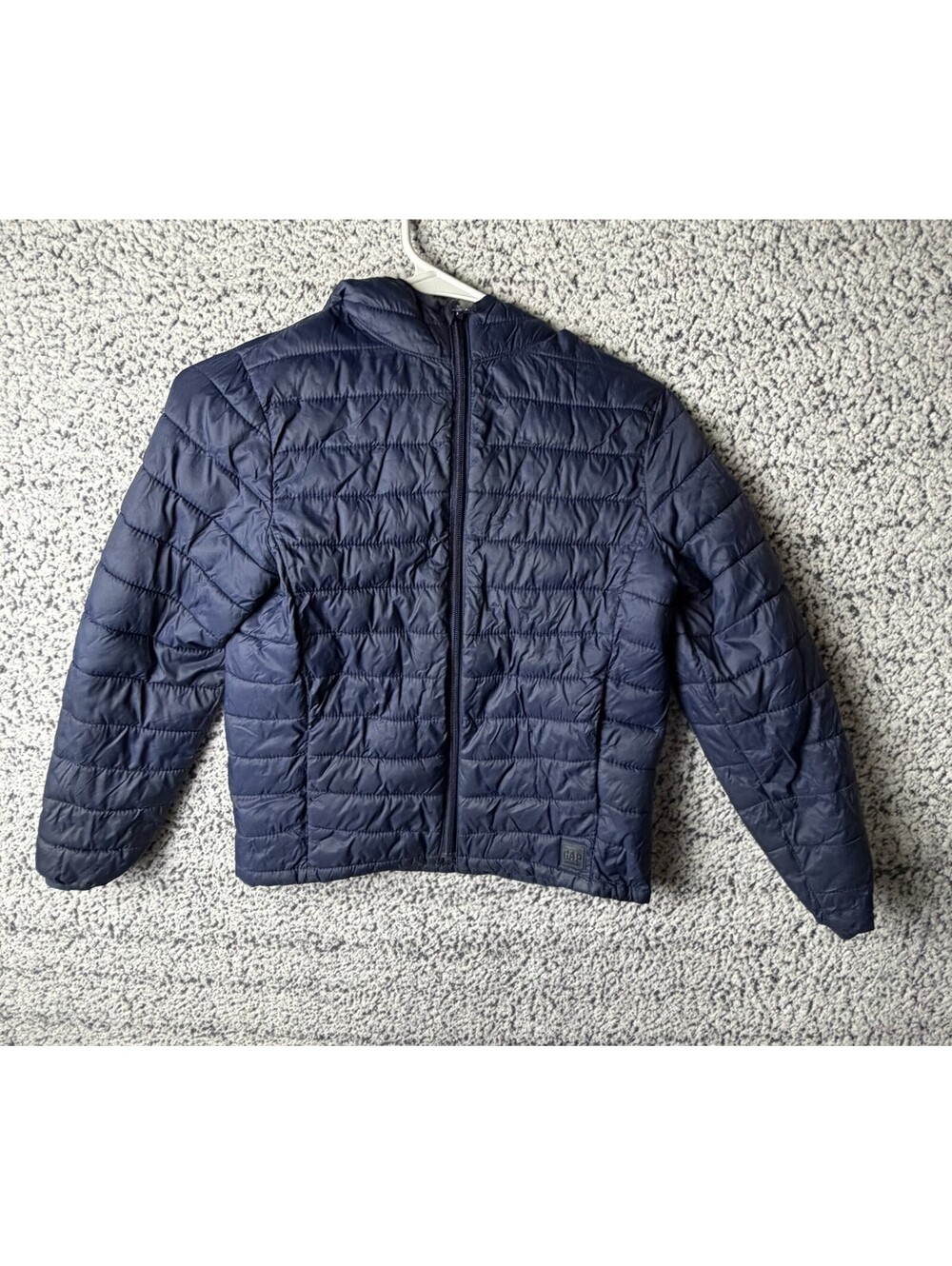 GAP Kids Puffer Jacket Medium Navy Blue PrimaLoft Water Resistant Packable